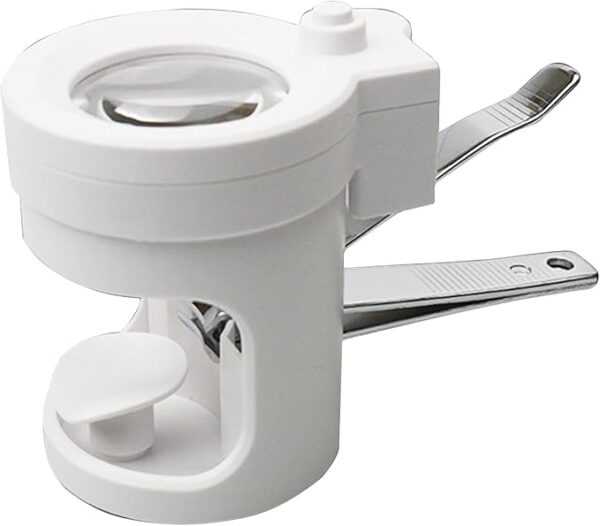 professional  Nail Clippers for Seniors Thick Nails, Intelligent Nail Clipper with Magnifier Nail Cutter with led Light