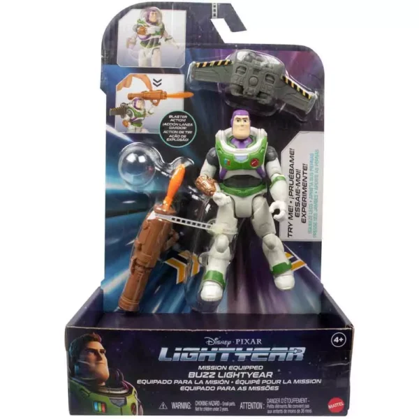 Disney Pixar Lightyear Mission Equipped Buzz Figure with Missile Launcher Ages 4 - Image 2