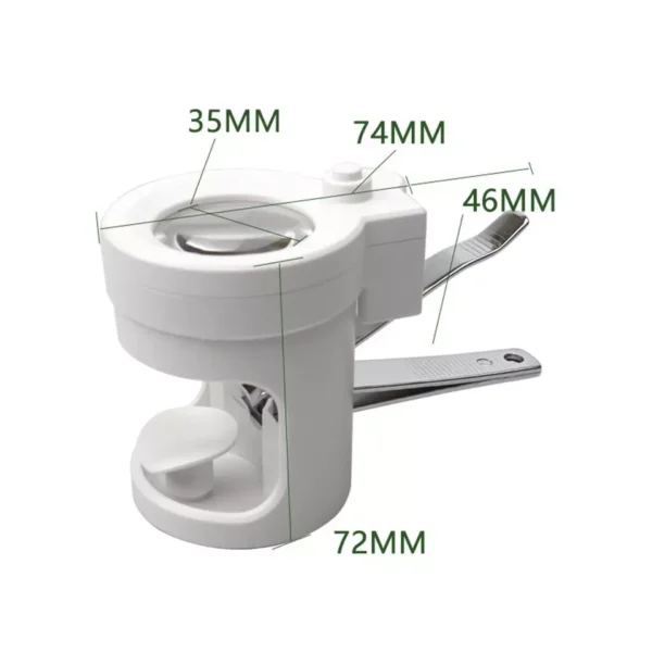 professional  Nail Clippers for Seniors Thick Nails, Intelligent Nail Clipper with Magnifier Nail Cutter with led Light - Image 4