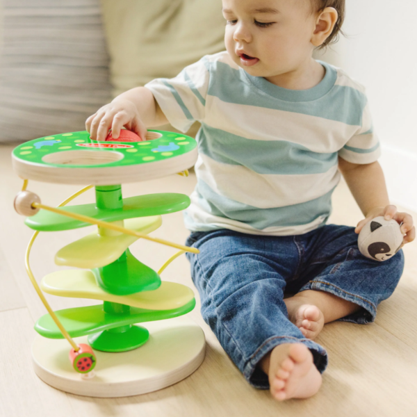 Melissa & Doug Rollables Treehouse | Early Development & Activity Toys for 1 Year Old Boys & Girls | Wooden Baby Toys 12 Months + | Cause and Effect Toys for 1 Year Olds with Sensory Balls for Babies - Image 2